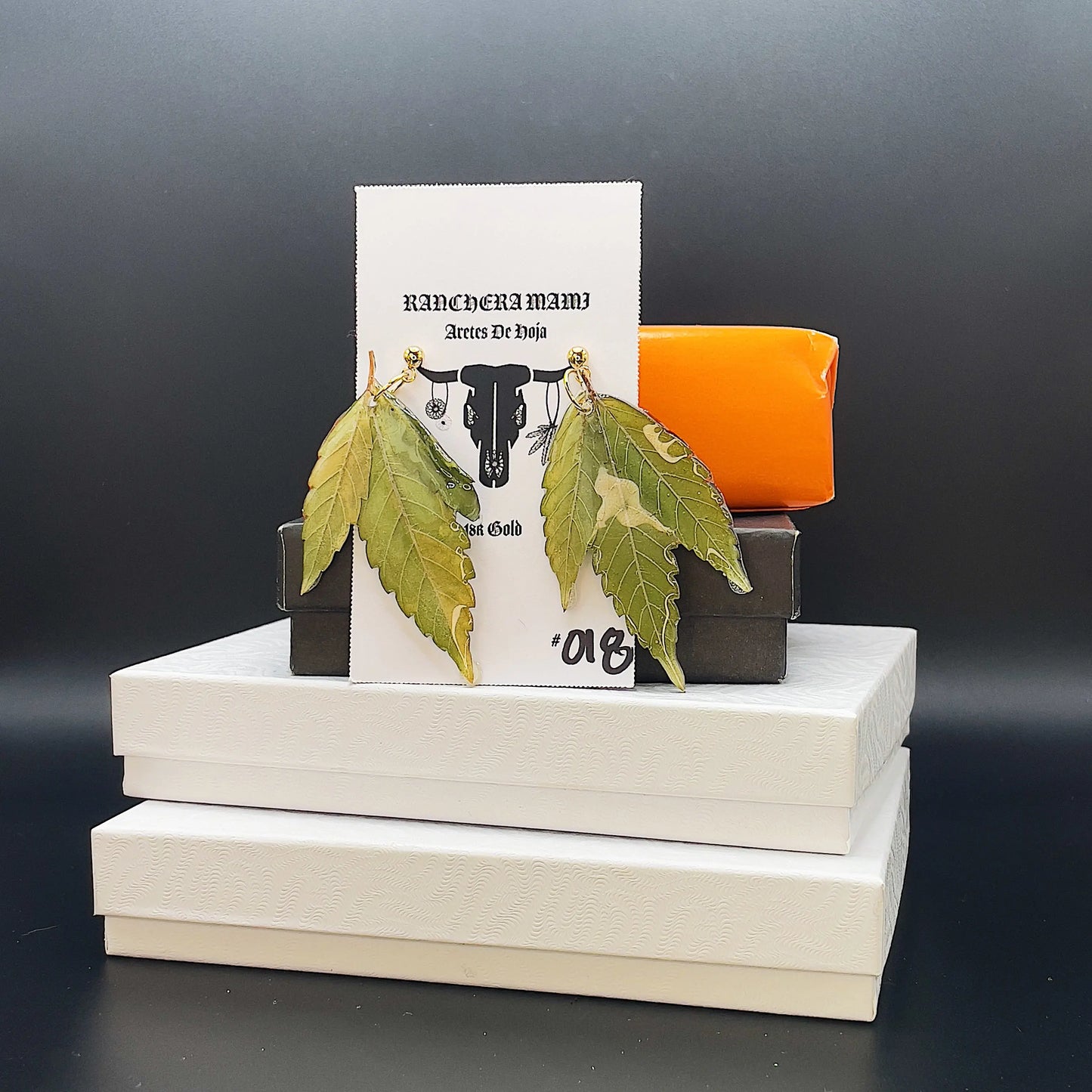 Aretes De Hoja - Canna Leaf Earrings(First Release is Sold Out) Ranchera Familia
