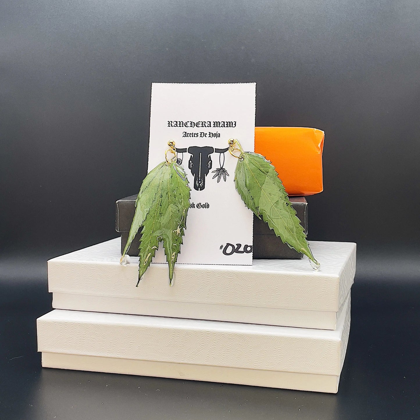 Aretes De Hoja - Canna Leaf Earrings(First Release is Sold Out) Ranchera Familia
