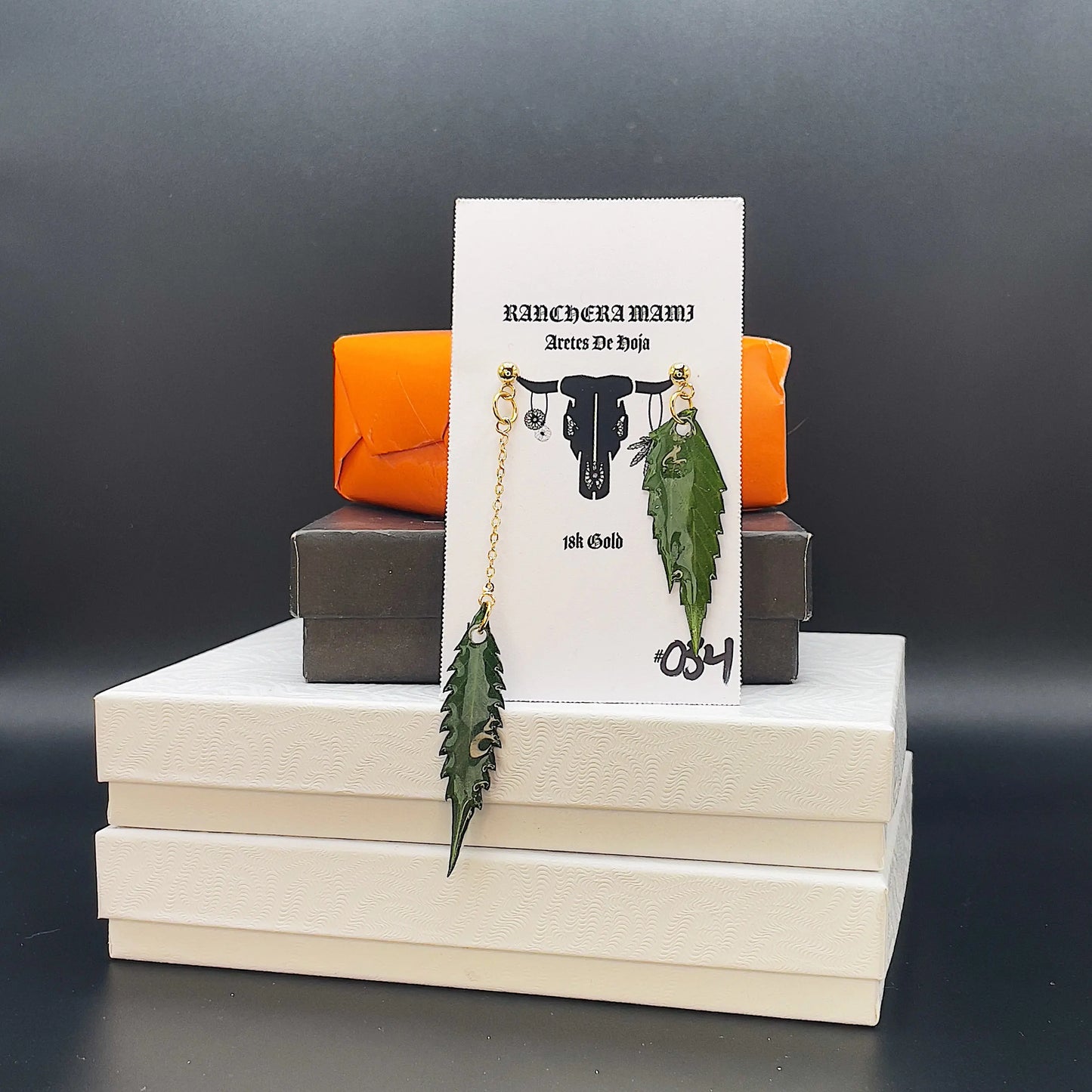 Aretes De Hoja - Canna Leaf Earrings(First Release is Sold Out) Ranchera Familia