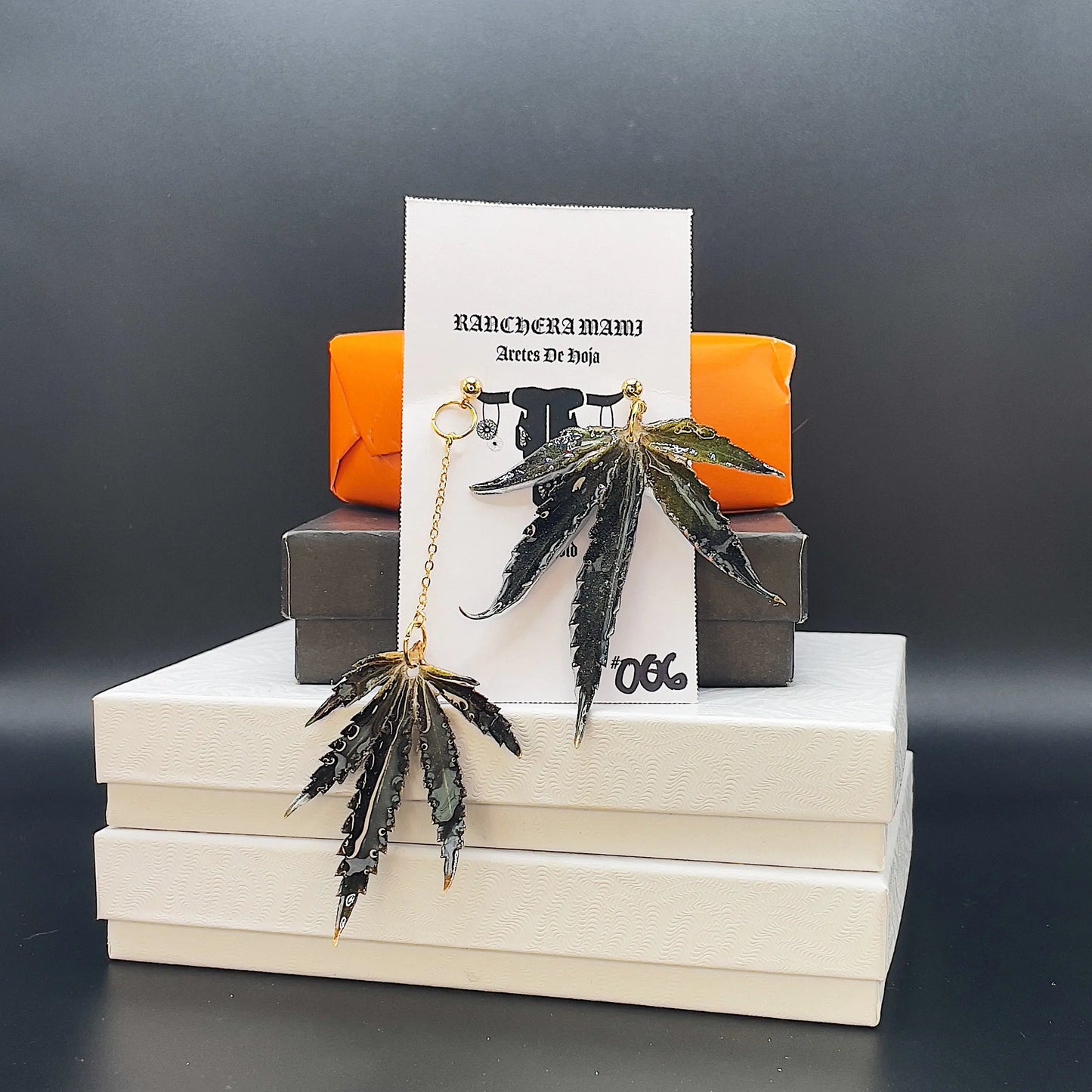 Aretes De Hoja - Canna Leaf Earrings(First Release is Sold Out) Ranchera Familia