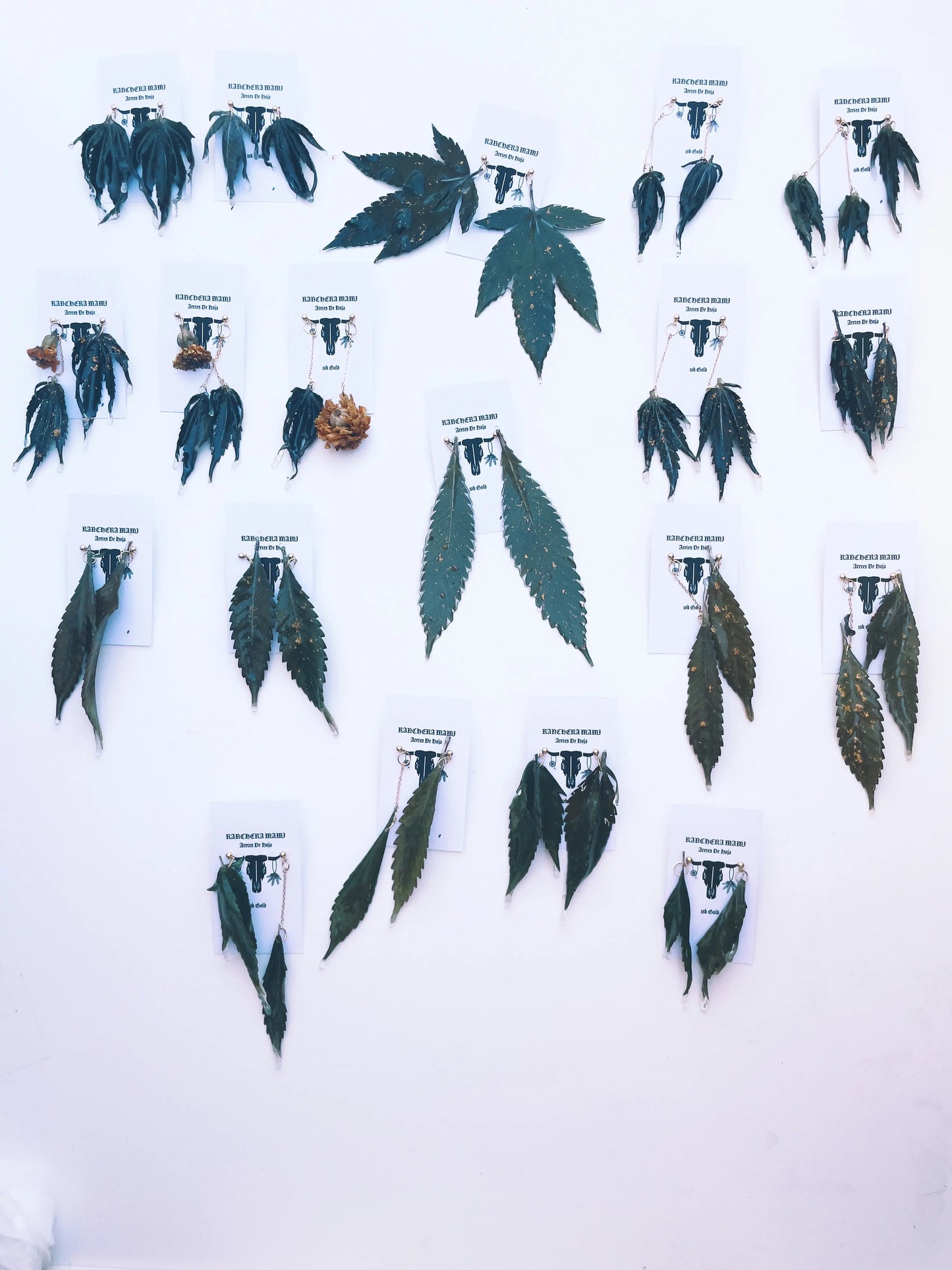 Aretes De Hoja - Canna Leaf Earrings(Second Release-SOLD OUT) Ranchera Familia