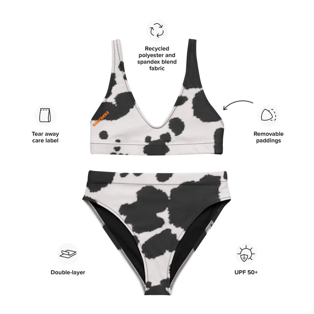 Bow Chicka Cow Wow Ranchera Recycled High-Waisted Bikini Ranchera Familia