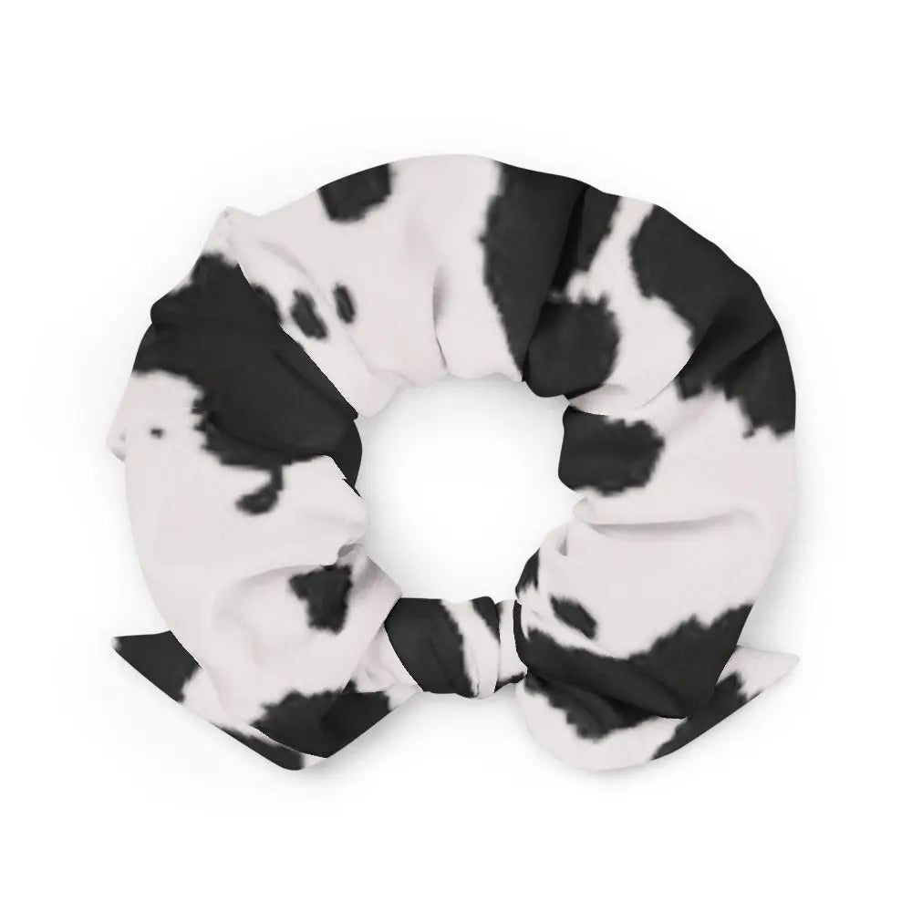 Ranchera Bow Chicka Cow Wow Black + White Scrunchie Ranchera Familia