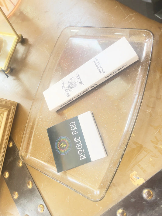 Vintage Clear Sparkle Rolling Trey Ranchera Familia