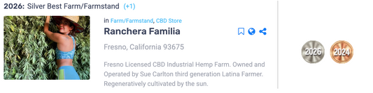 Ranchera Familia Wins Silver — Best Farm/Farmstand 2026 Ranchera Familia