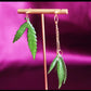 Aretes De Hoja - Canna Leaf Earrings Ranchera Familia