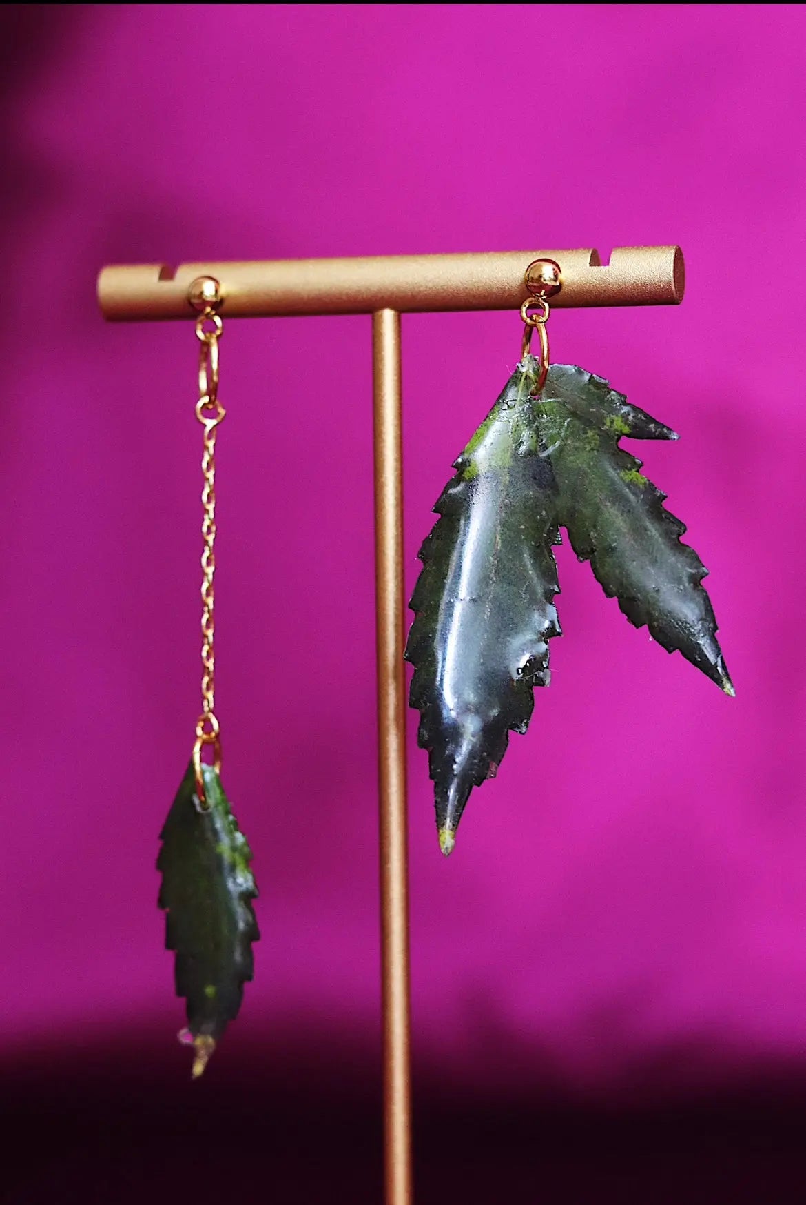 Aretes De Hoja - Canna Leaf Earrings Ranchera Familia