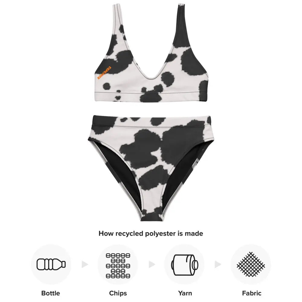 Bow Chicka Cow Wow Ranchera Recycled High-Waisted Bikini Ranchera Familia