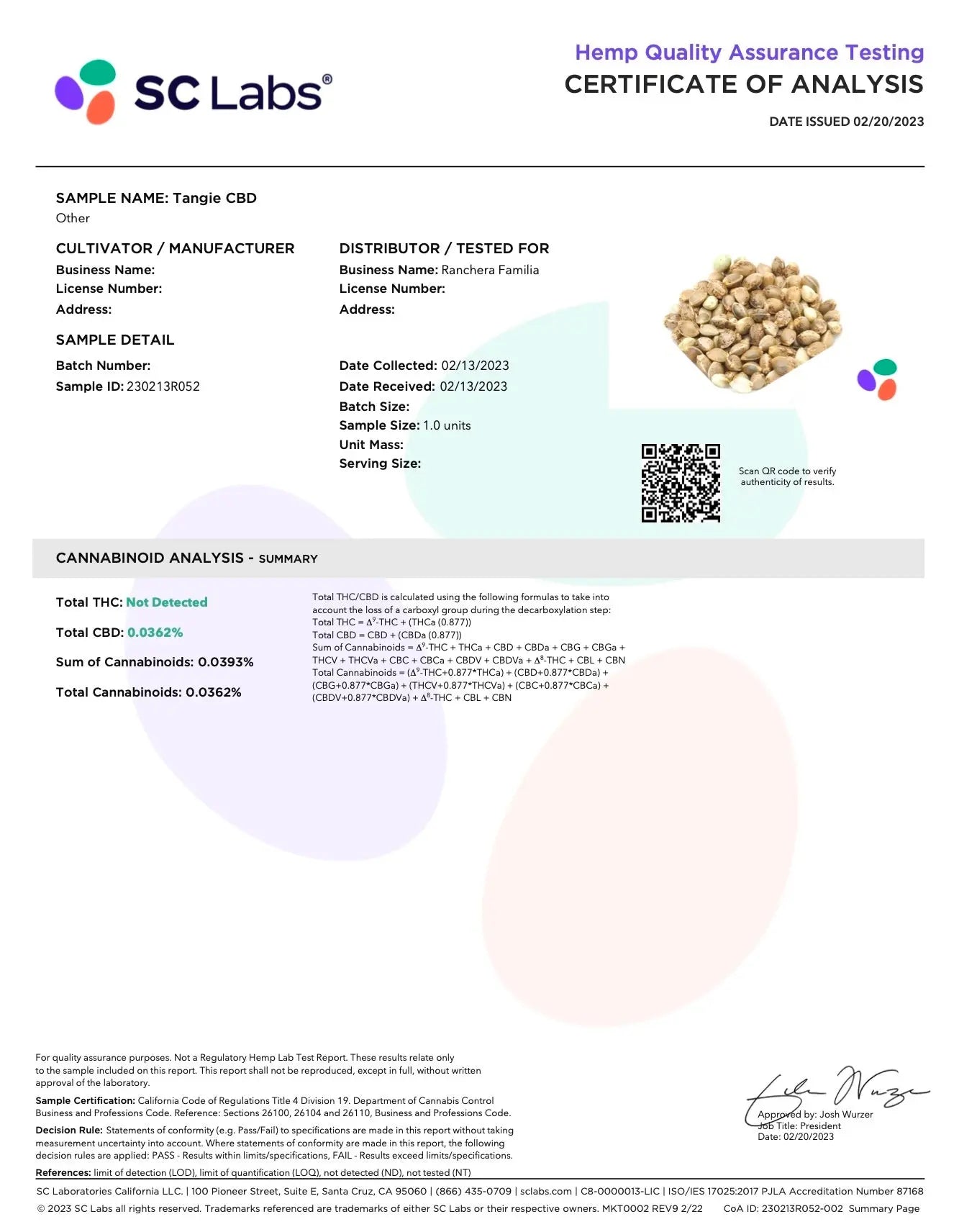 Cherry Chocolate Chip Feminized CBD Hemp Seeds The Botanical Joint