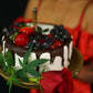 cake birthday party event chocolate hemp leaves joint cannagar women red dress