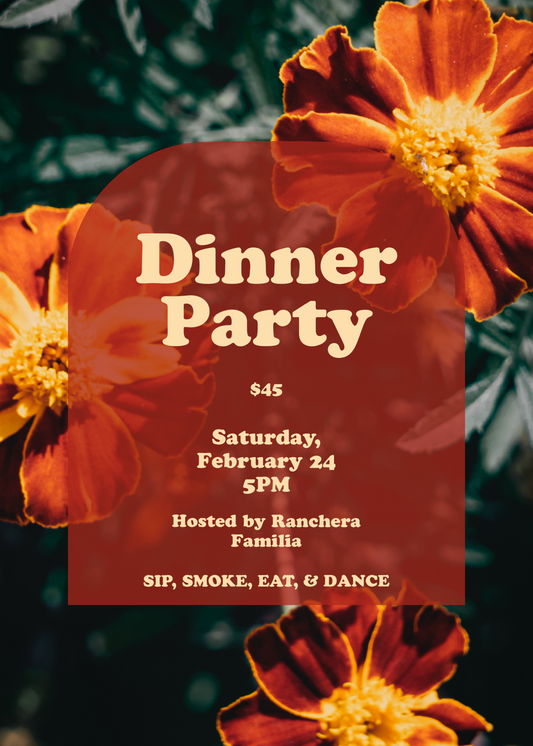 Buy Tickets for Feb 24th Dinner Party Event Ranchera Familia