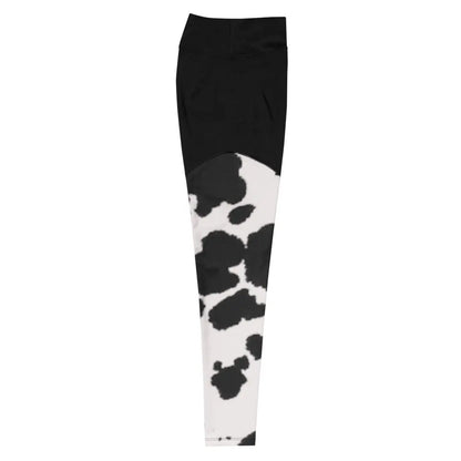 Ranchera Bow Chicka Cow Wow Women's Active Wear Sports Leggings Ranchera Familia