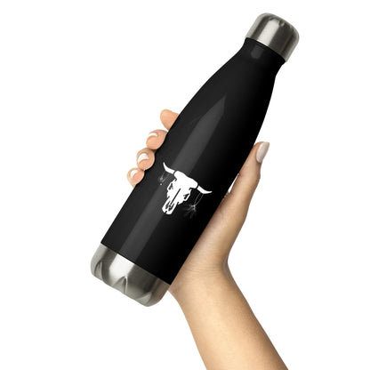 Ranchera Familia Cow Skull Logo Stainless steel water bottle Ranchera Familia